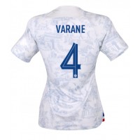 Dámy Fotbalový dres Francie Raphael Varane #4 MS 2022 Venkovní Krátký Rukáv